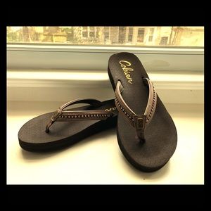 Cobian Studded Flip-Flop